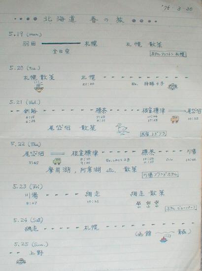 スケジュール
